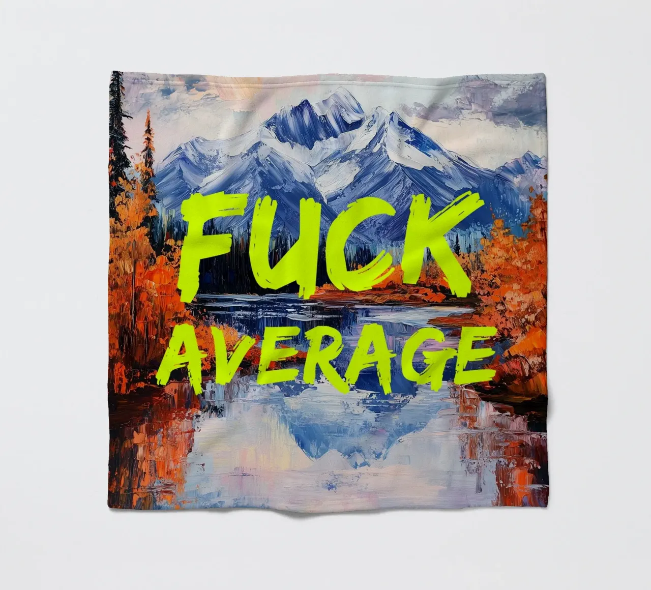 F*CK AVERAGE Fleecedecke von fraeuleinvonfuchs