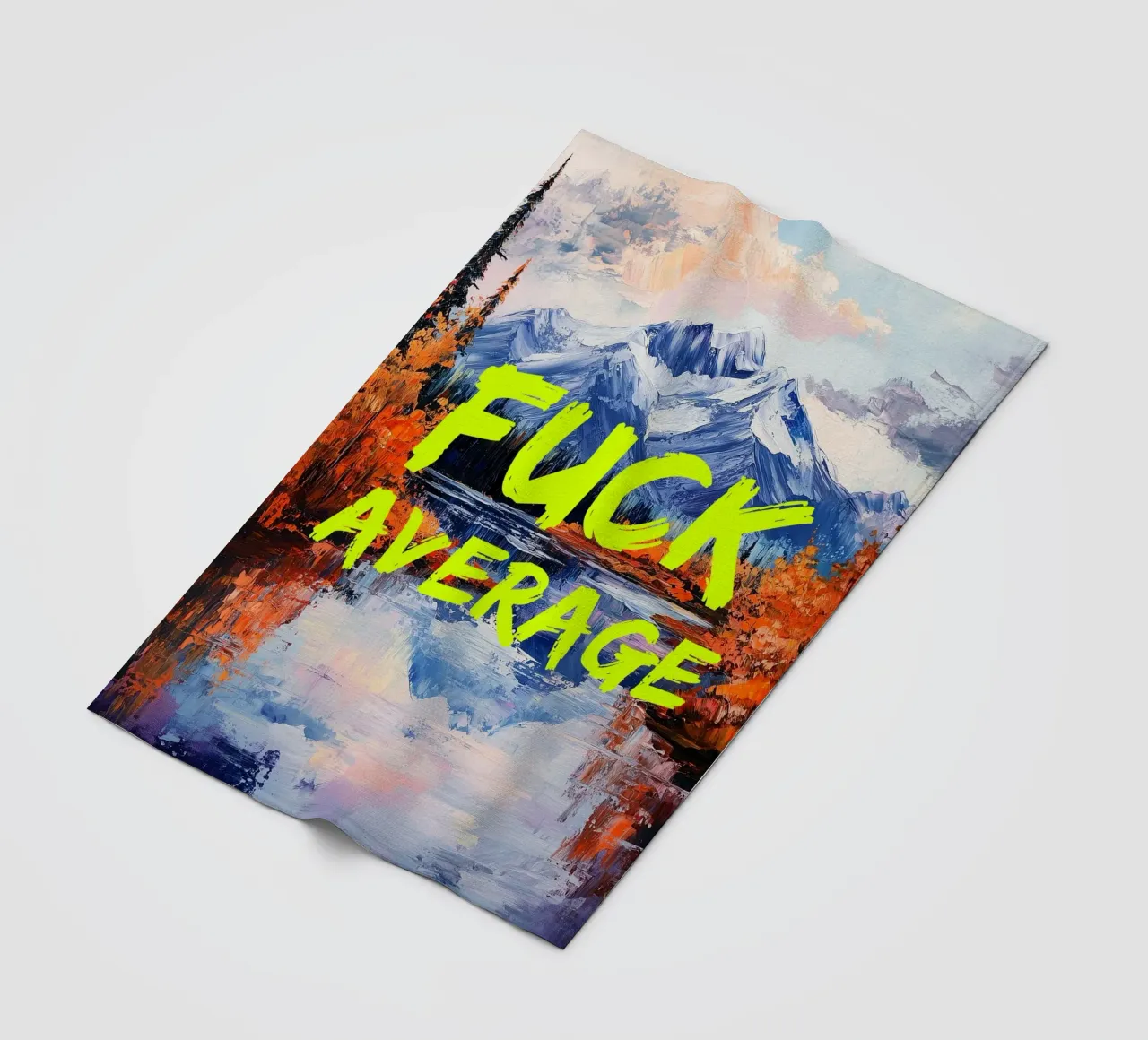 F*CK AVERAGE Fleecedecke von fraeuleinvonfuchs