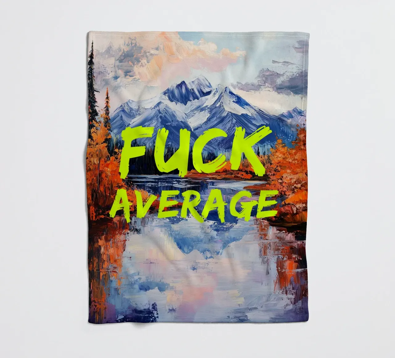 F*CK AVERAGE Fleecedecke von fraeuleinvonfuchs