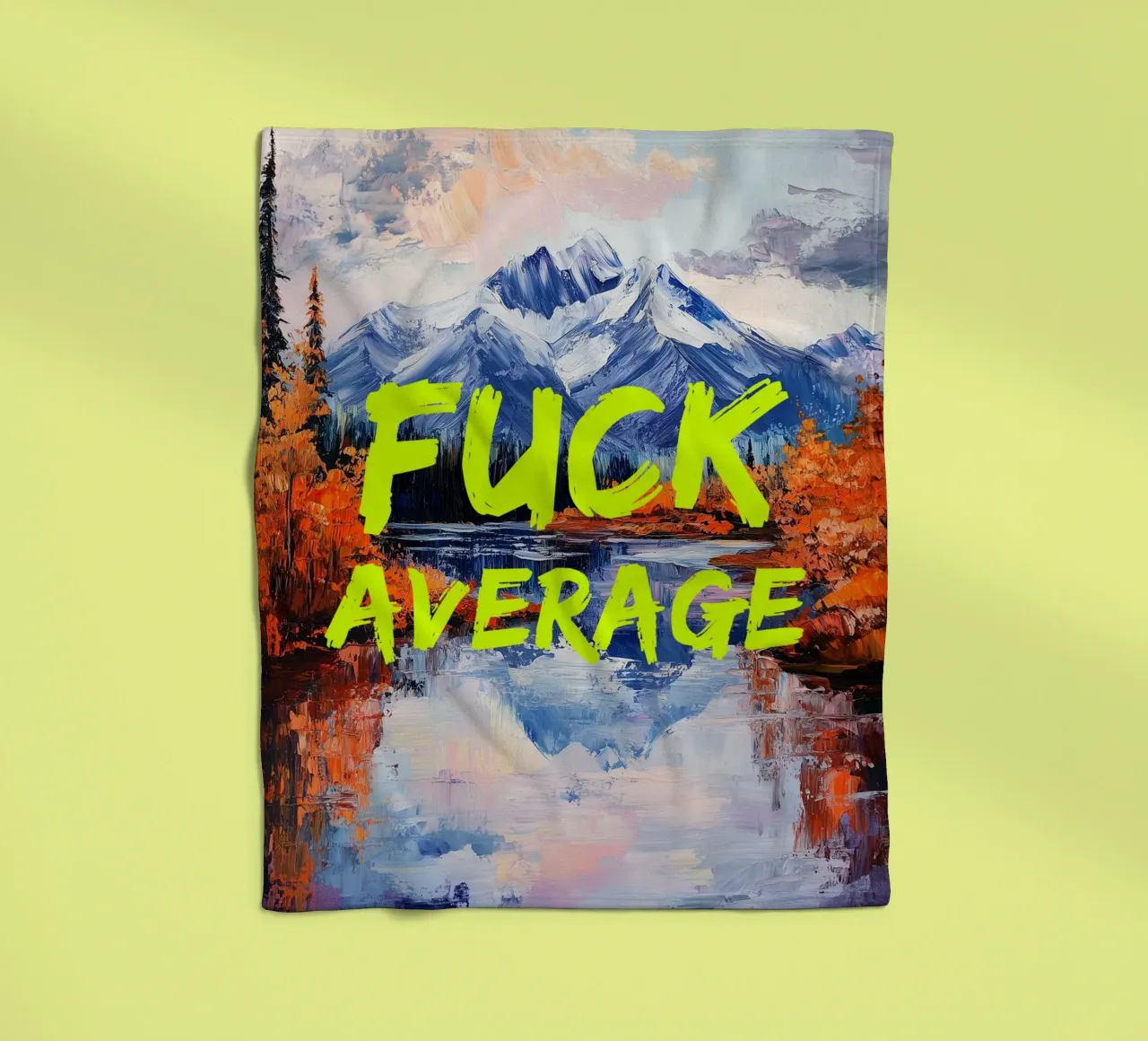 F*CK AVERAGE Fleecedecke von fraeuleinvonfuchs