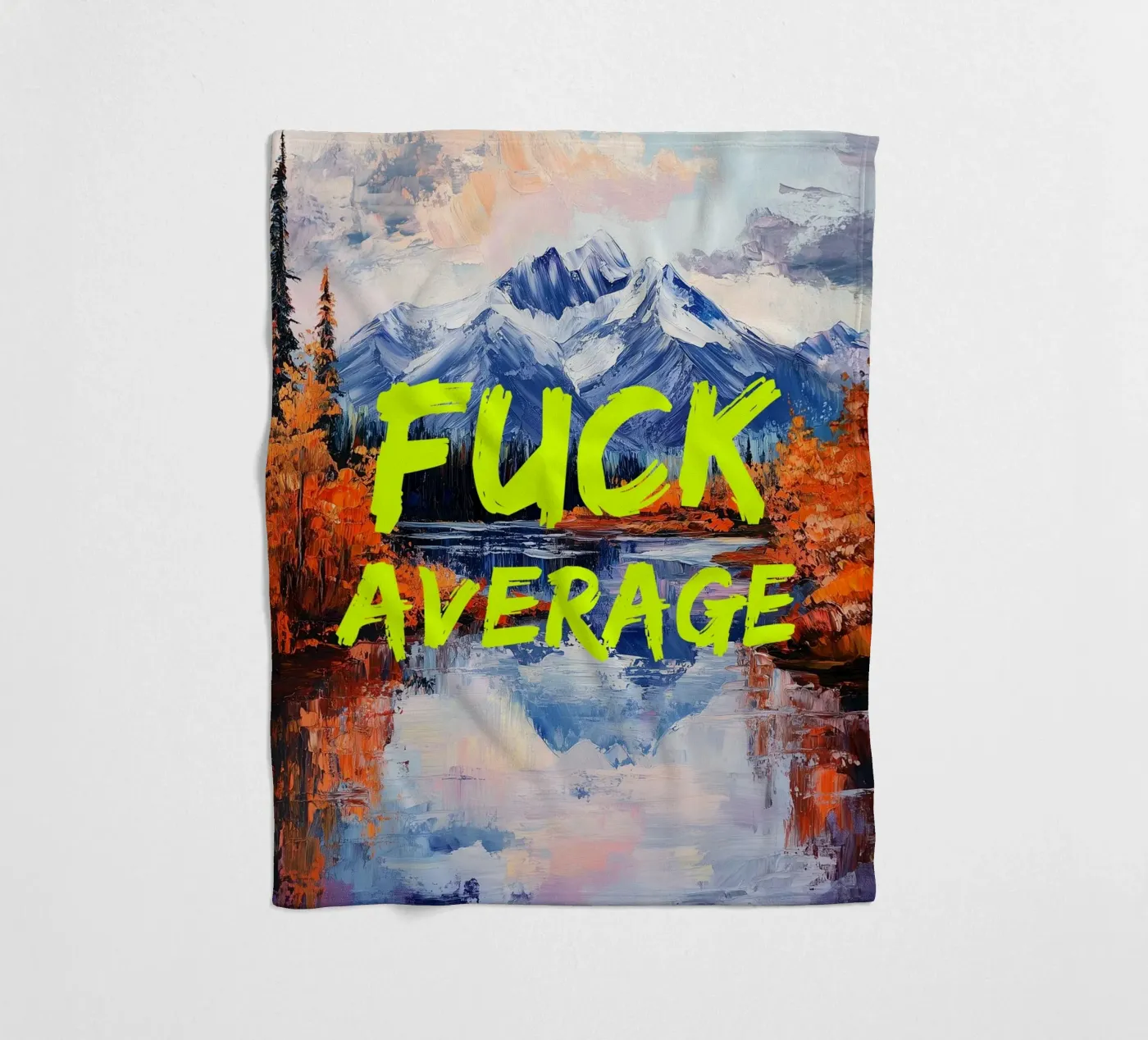 F*CK AVERAGE Fleecedecke von fraeuleinvonfuchs