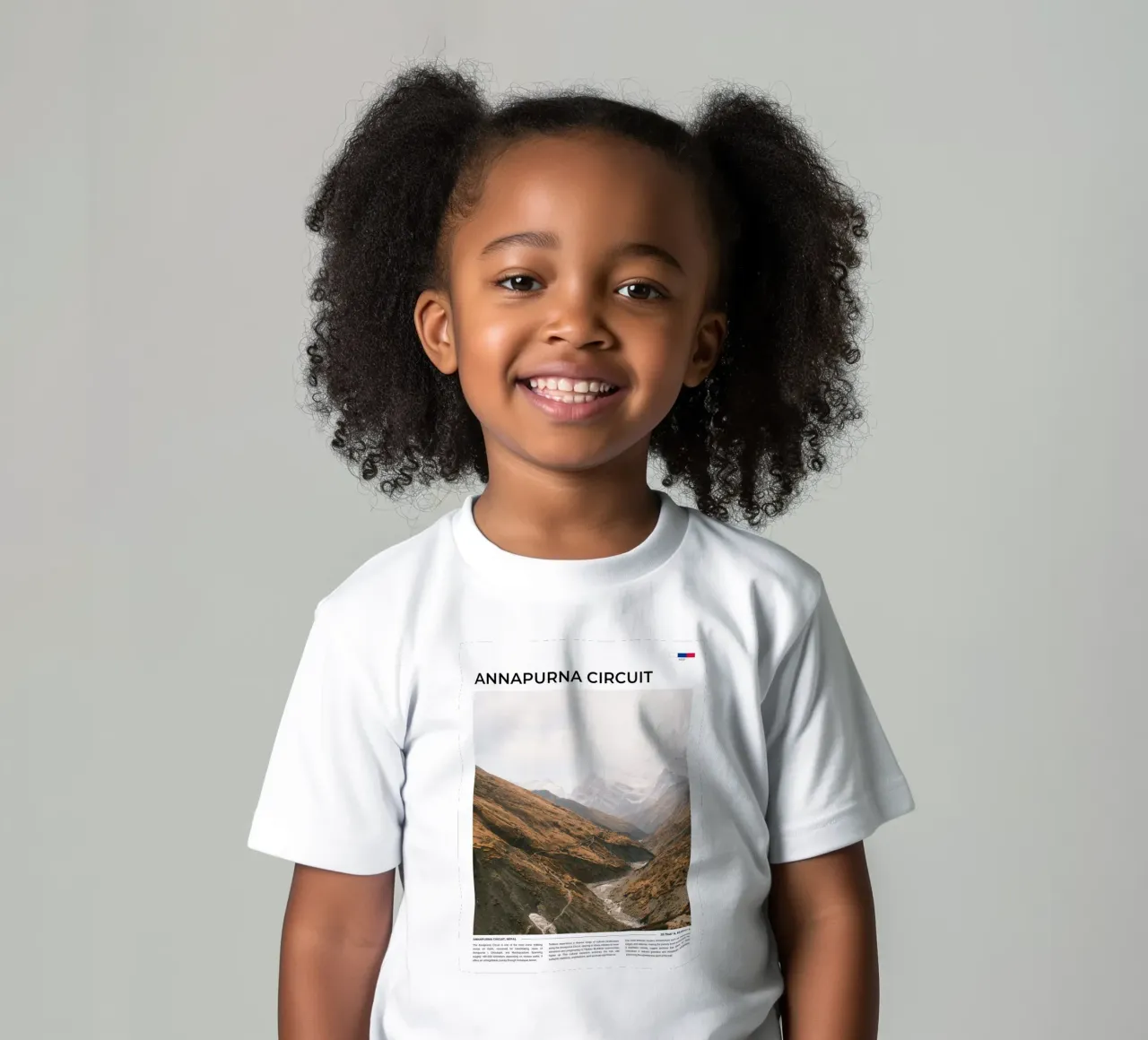 Annapurna Circuit: Typography t-shirt bambini da FujiType