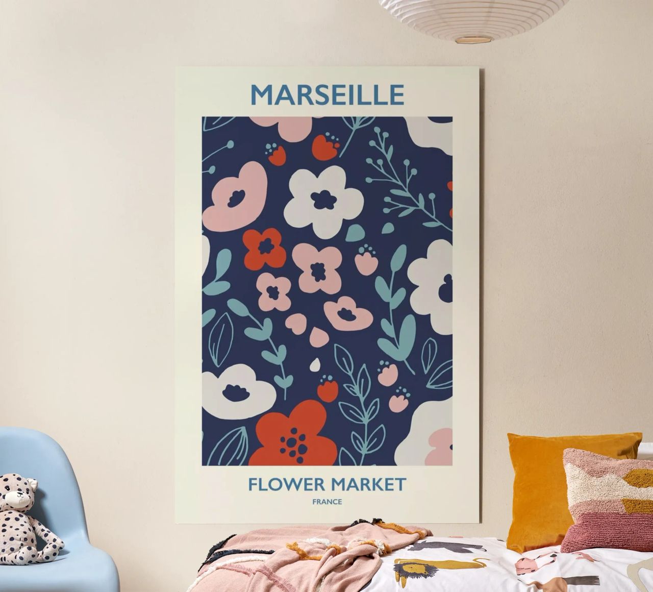Marseille Flower Market forex plate by Pure