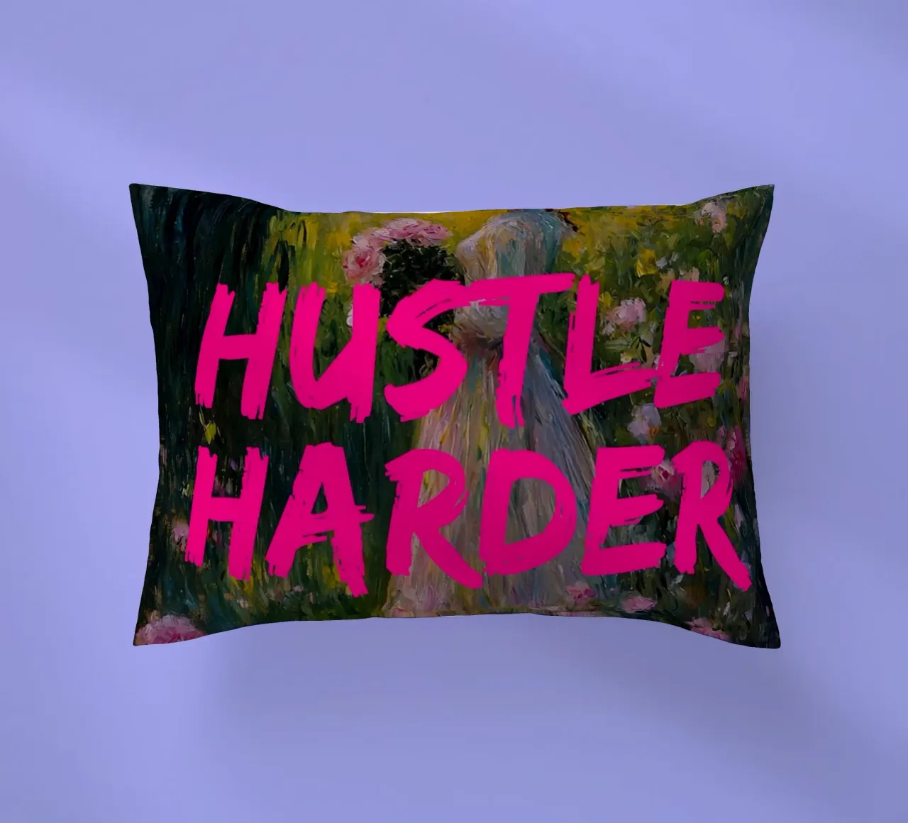 Hustle Harder cuscino da fraeuleinvonfuchs