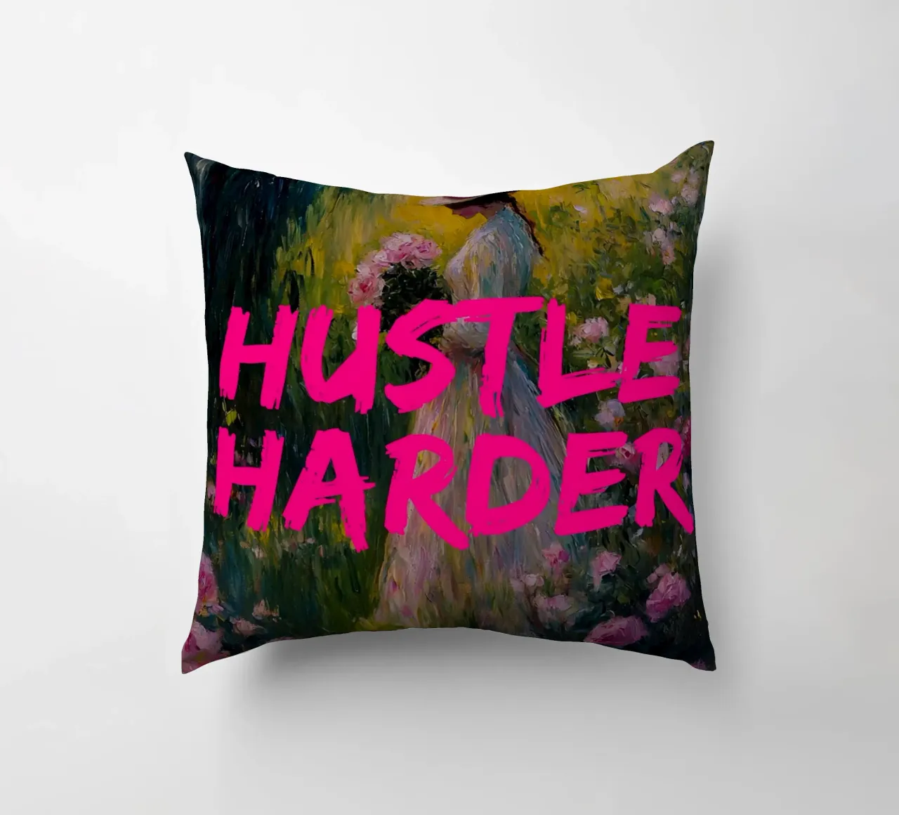 Hustle Harder cuscino da fraeuleinvonfuchs