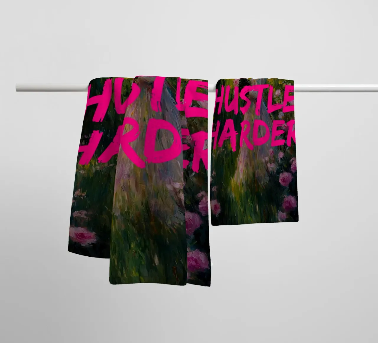Hustle Harder asciugamano da bagno da fraeuleinvonfuchs