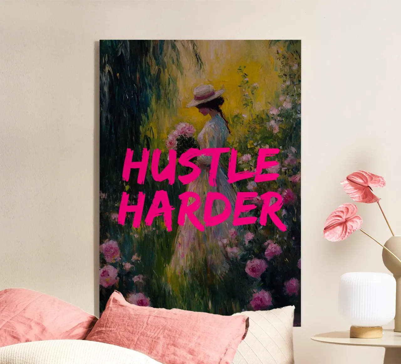 Hustle Harder plexiglass da fraeuleinvonfuchs