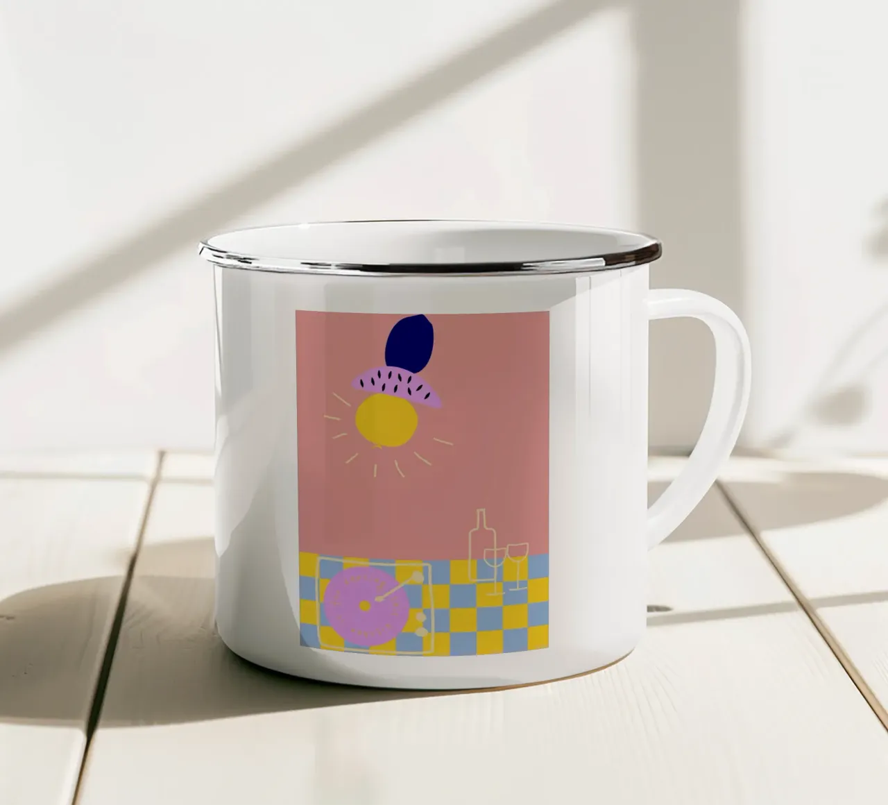 this kitchen is for dancing. tazza in smalto da FRICKE DESIGN