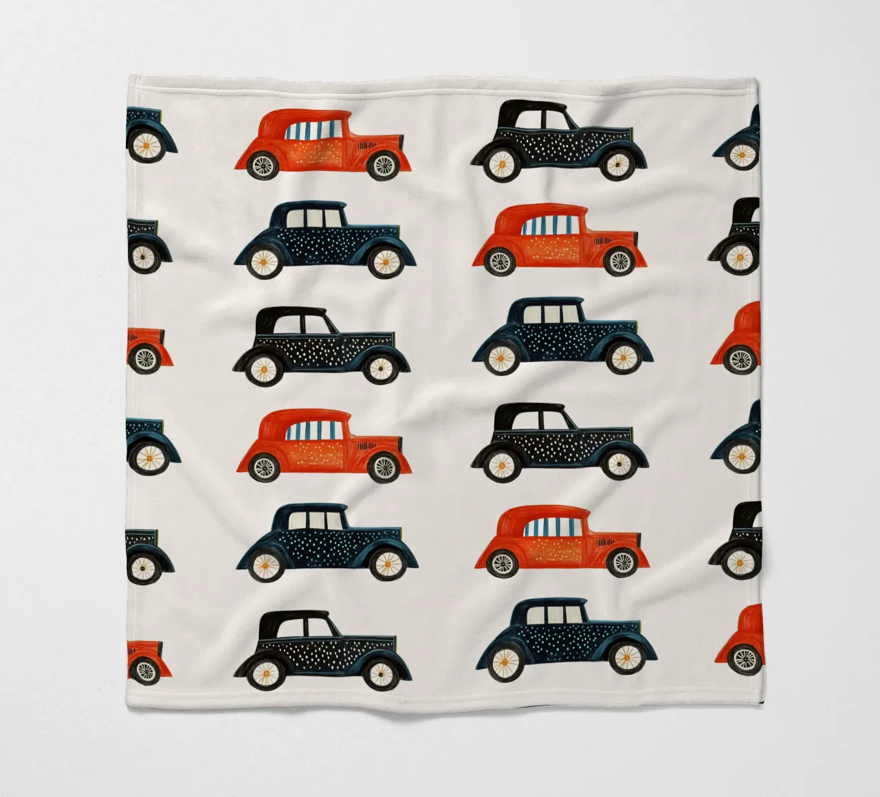 Drie oldtimers fleecedeken van Curious Canvas