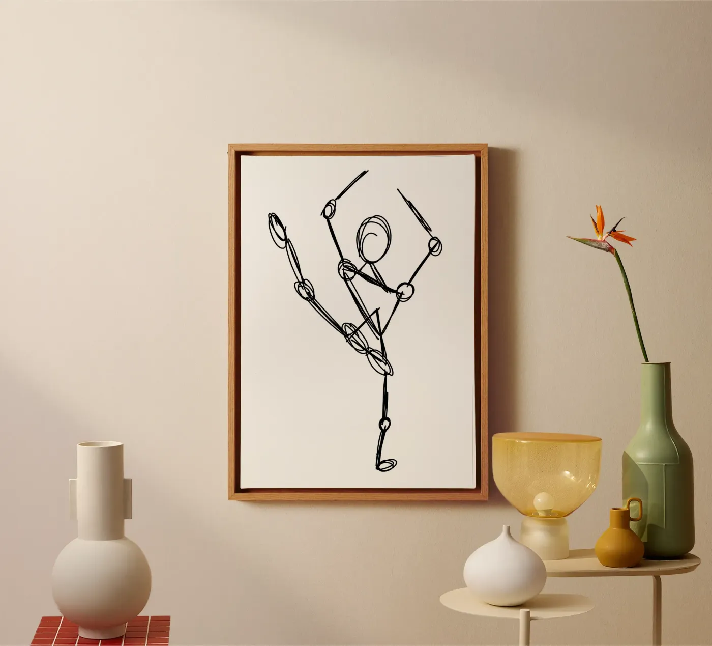 Sketch Dancer canvas by tausendunddrei