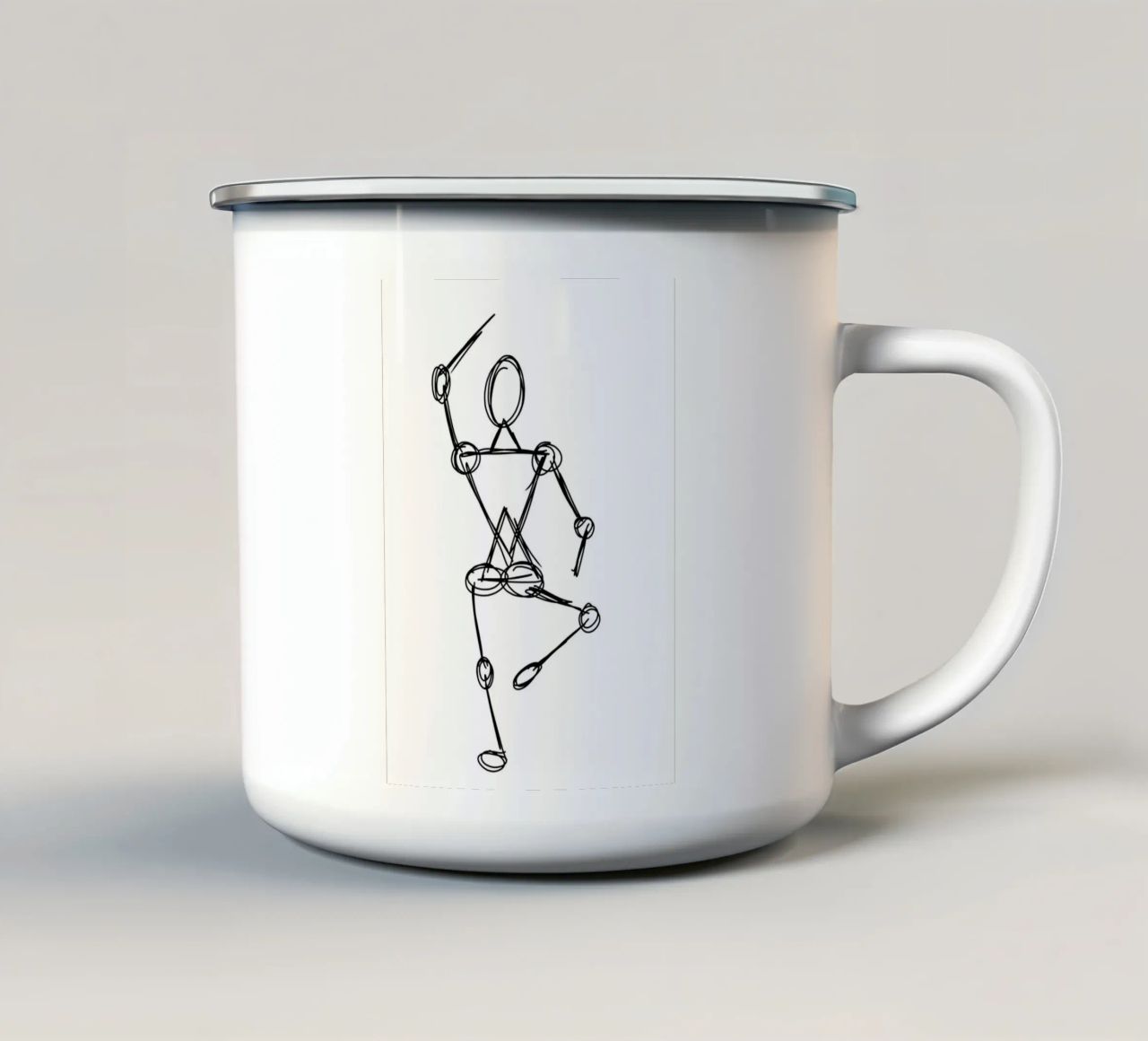 Sketch Dancer II tazza in smalto da tausendunddrei