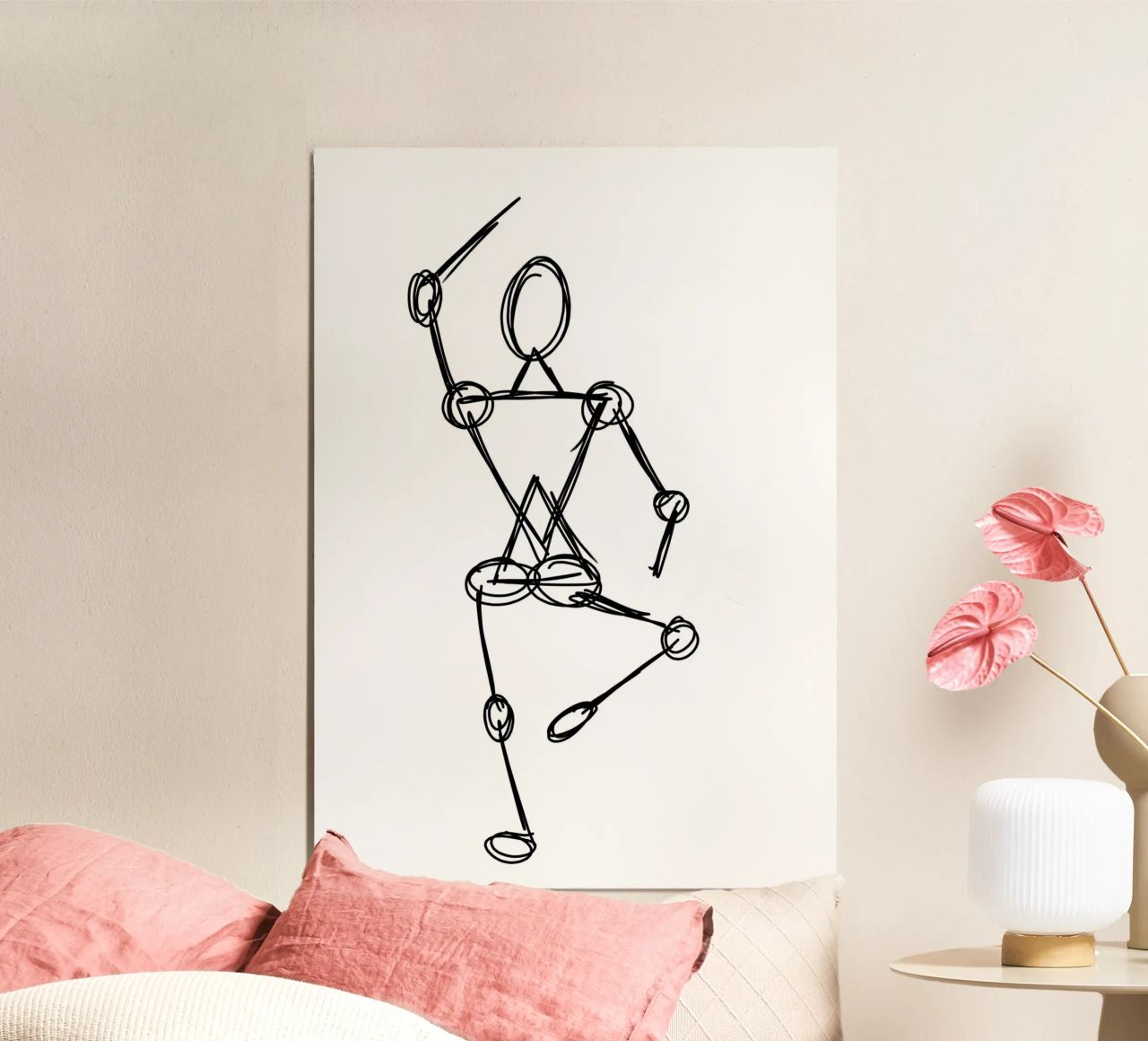 Sketch Dancer II alluminio dibond da tausendunddrei