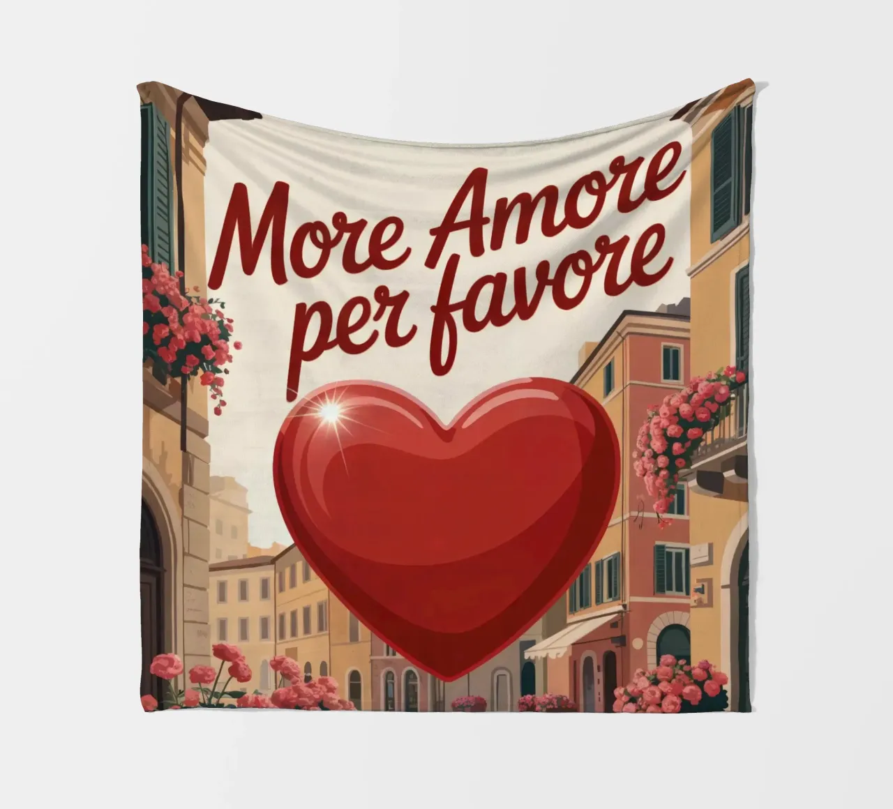 More Amore Per Favore coperta in pile da RB-Quotes