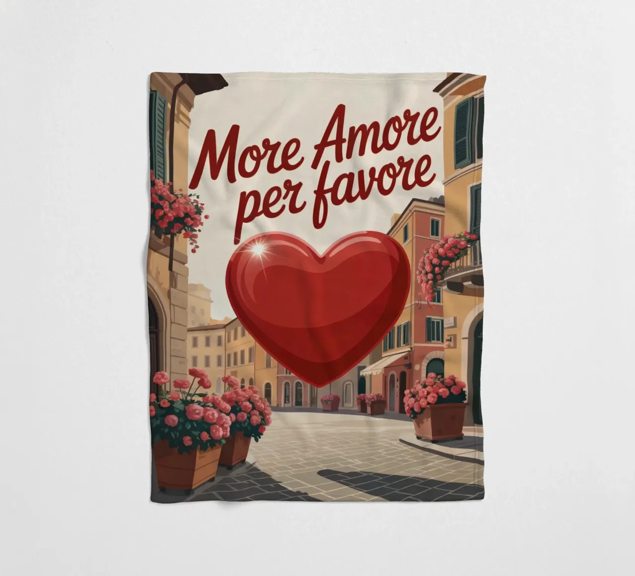 More Amore Per Favore coperta in pile da RB-Quotes