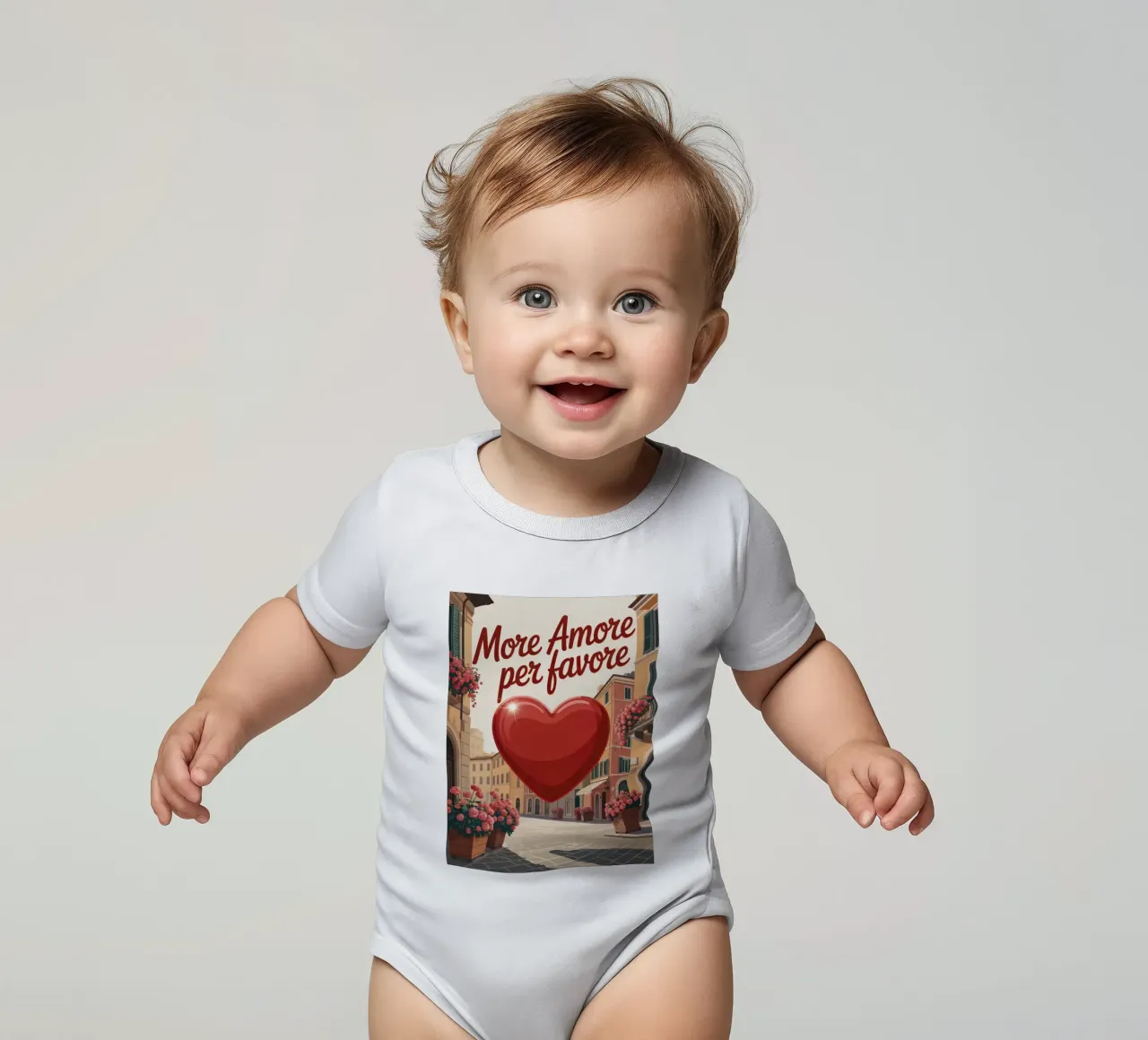More Amore Per Favore body neonato maniche corte da RB-Quotes