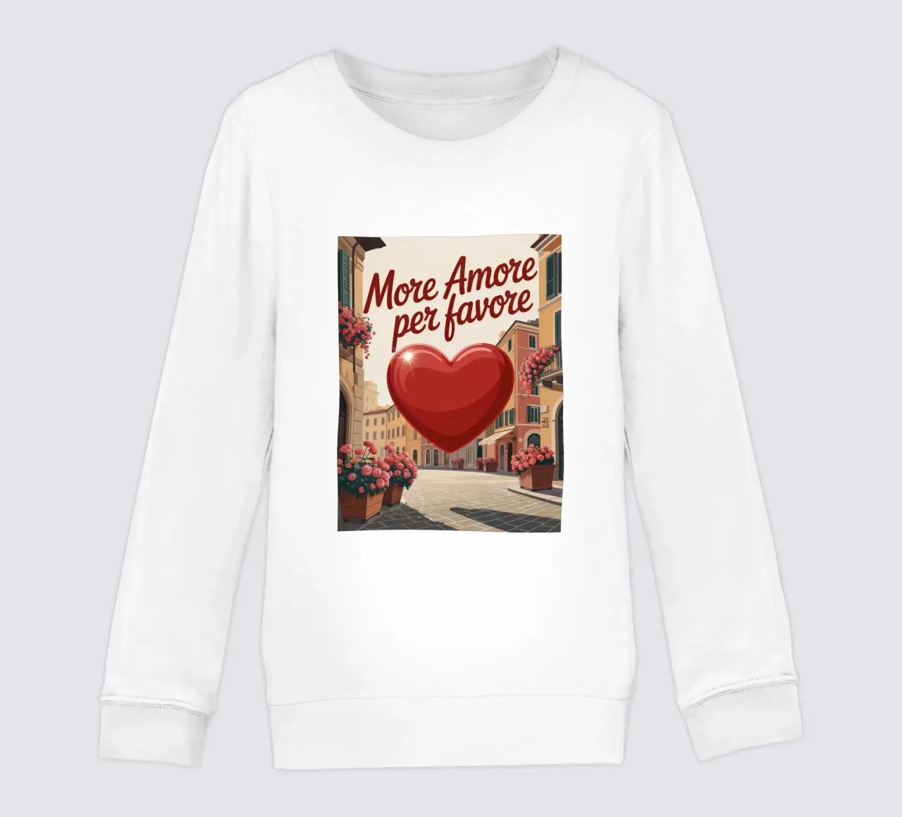 More Amore Per Favore felpa bambino da RB-Quotes
