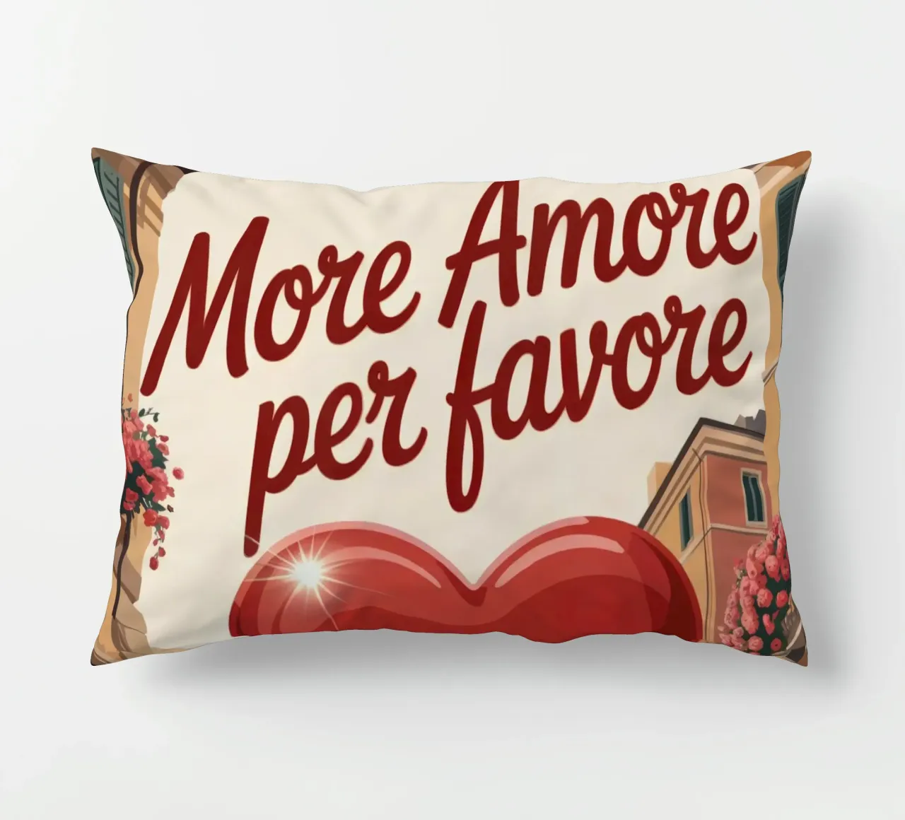 More Amore Per Favore cuscino da RB-Quotes
