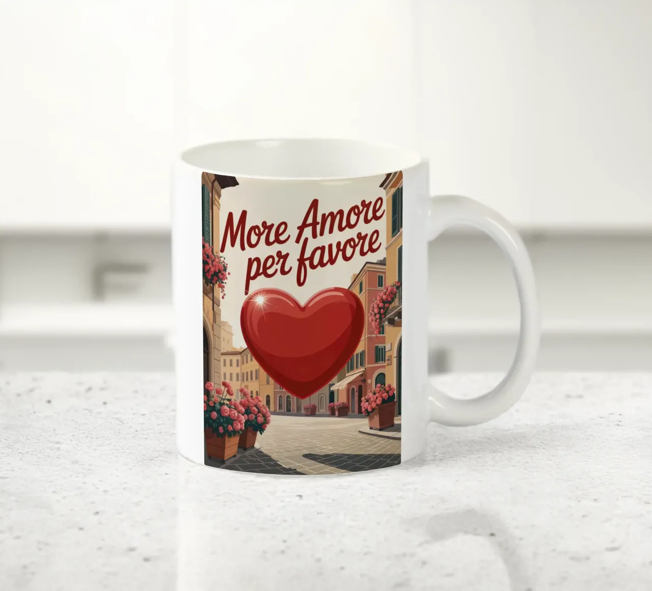 More Amore Per Favore tazza in ceramica da RB-Quotes