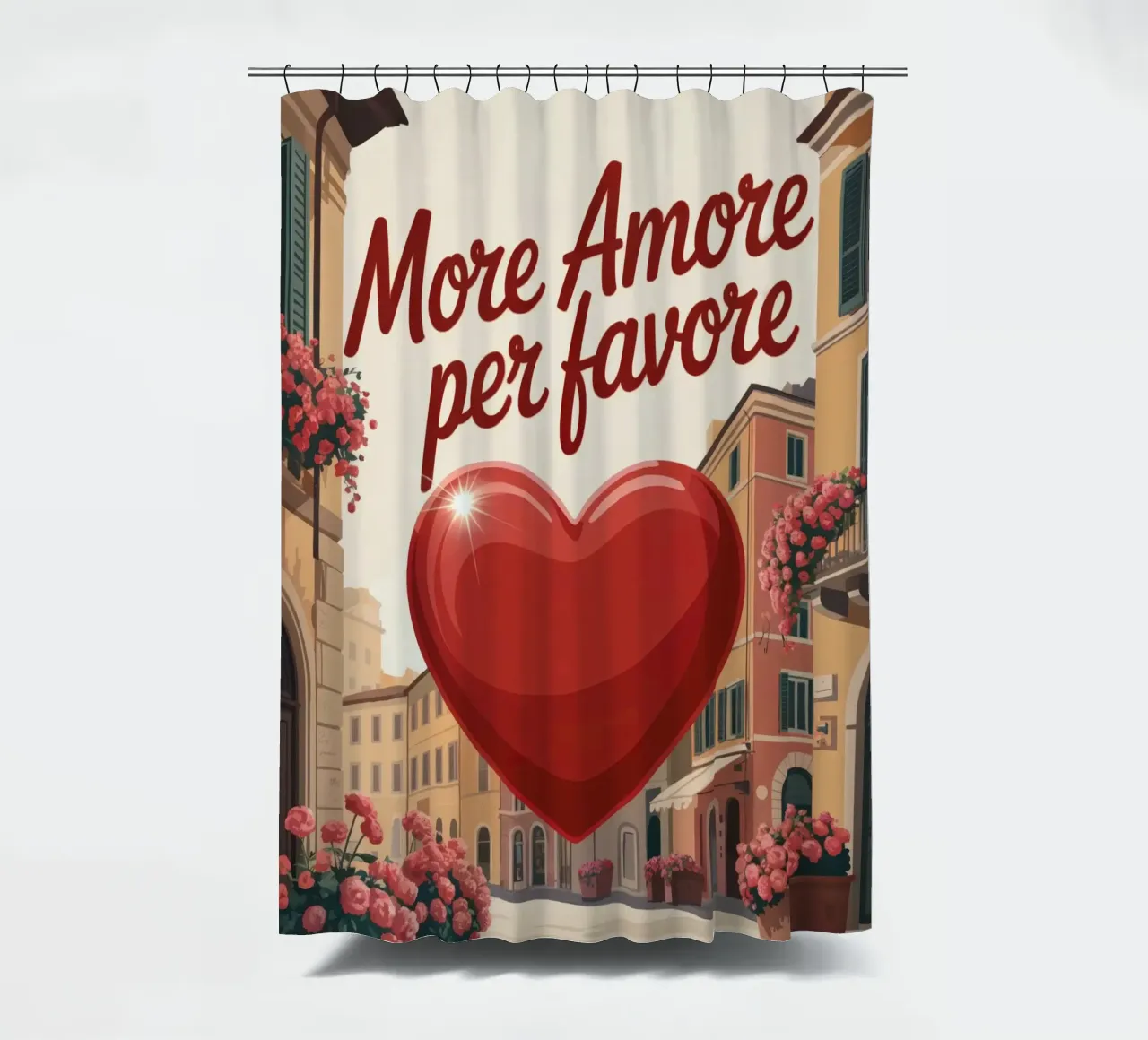 More Amore Per Favore tenda da doccia da RB-Quotes