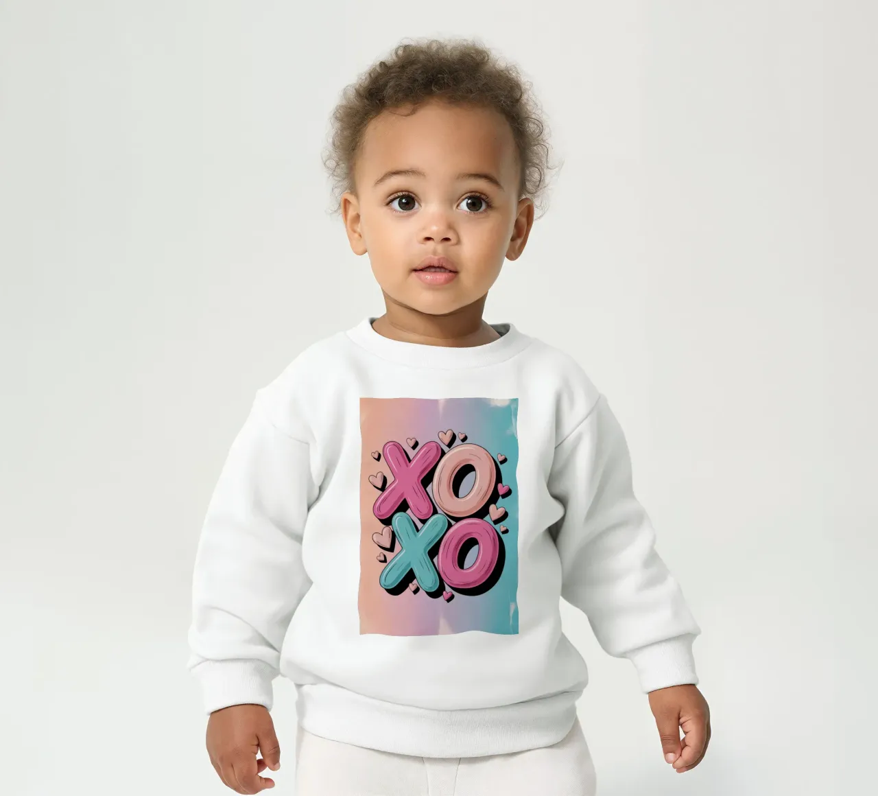 XOXO Baci Abbracci felpa neonato da RB-Quotes