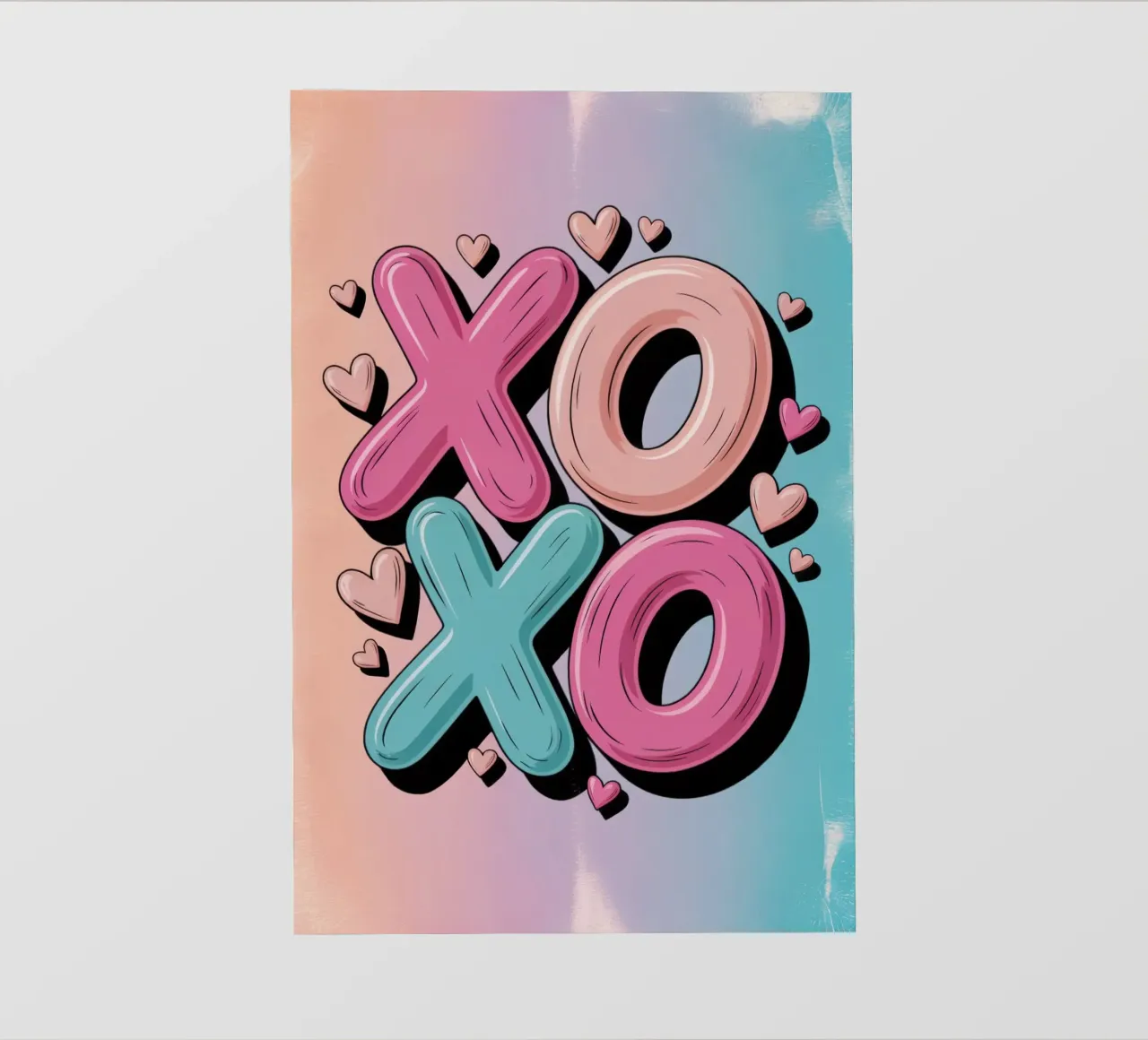 XOXO Baci Abbracci pellicola backlit da RB-Quotes