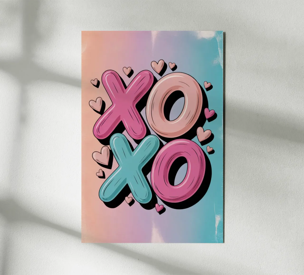 XOXO Baci Abbracci alluminio dibond da RB-Quotes