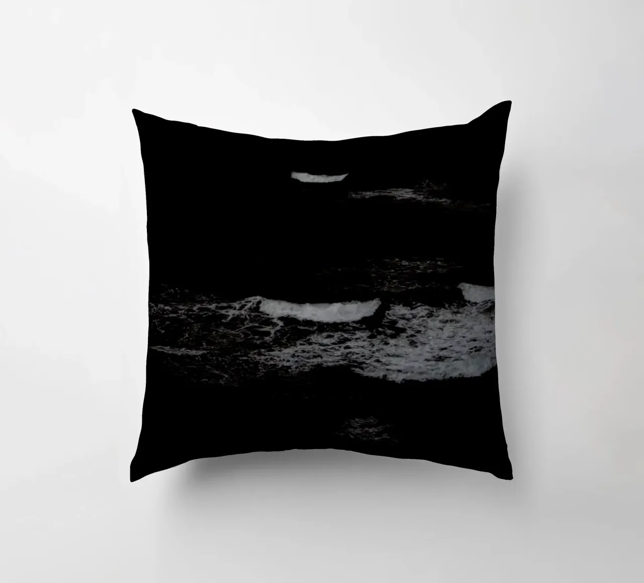 Black Sea II decorative cushion by Tal Paz-Fridman
