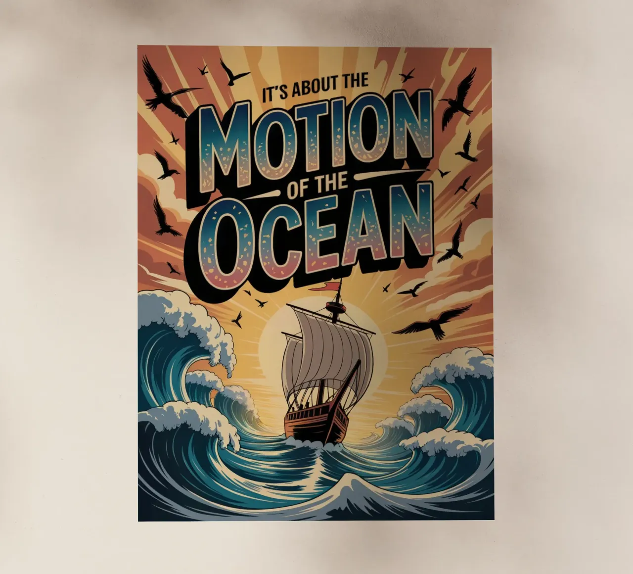 It's about the motion of the ocean pellicola backlit da RB-Quotes