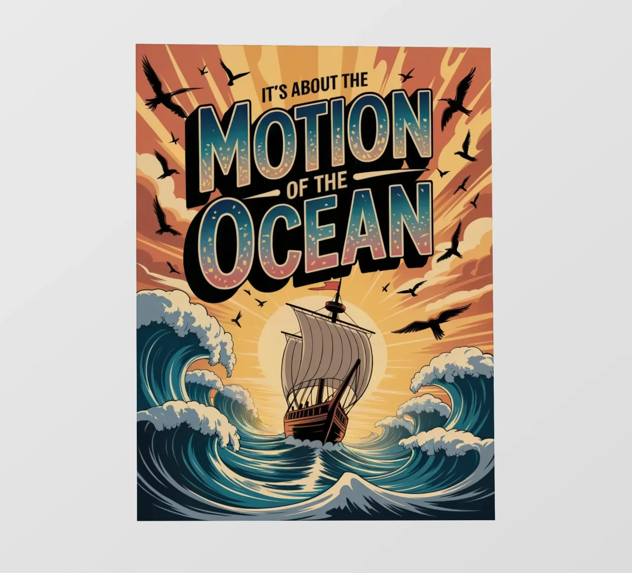 It's about the motion of the ocean pellicola backlit da RB-Quotes