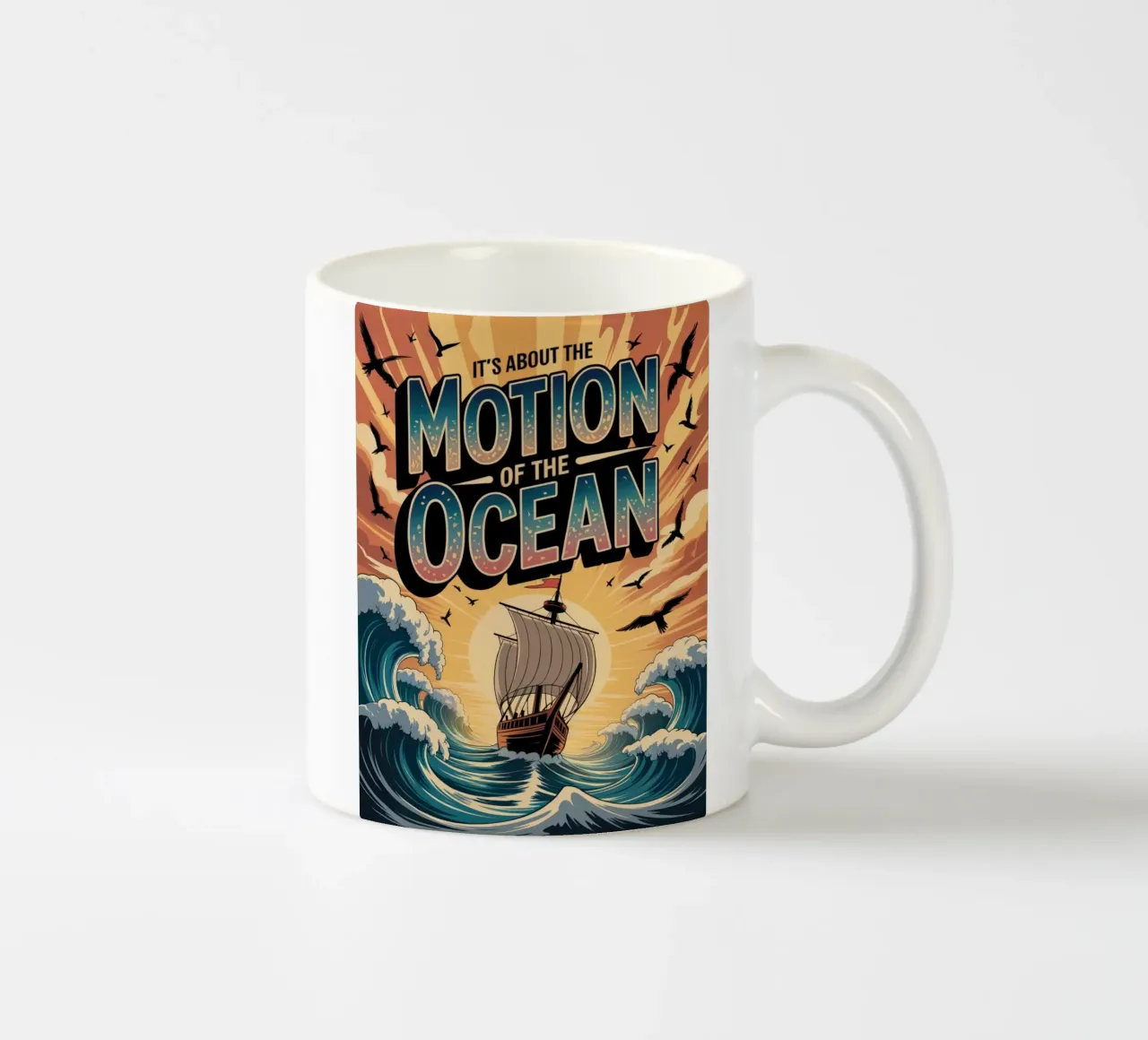 It's about the motion of the ocean tazza in ceramica da RB-Quotes
