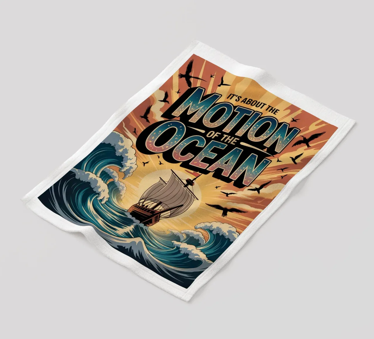 It's about the motion of the ocean coperta in pile da RB-Quotes