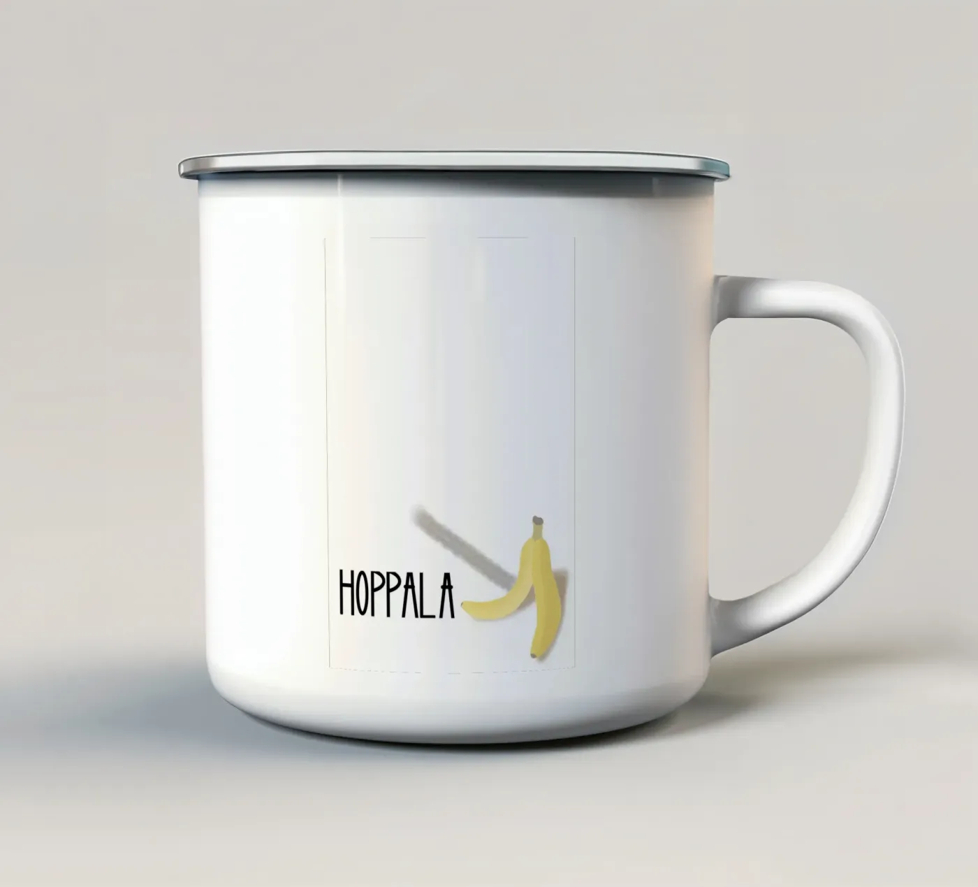 Hoppala enamel mug by tausendunddrei