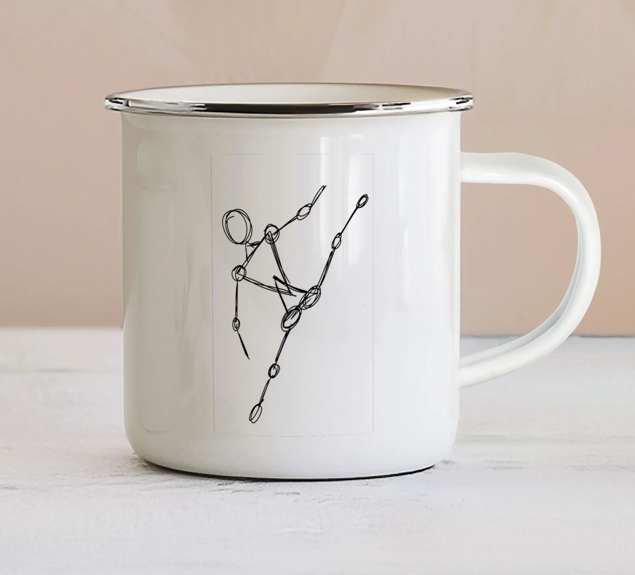 Sketch Person tazza in smalto da tausendunddrei
