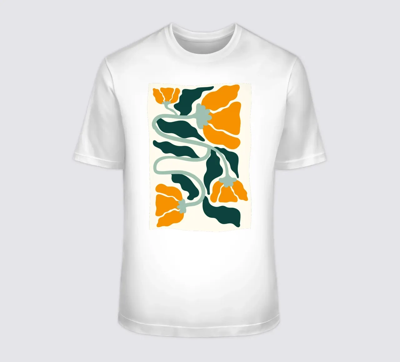 Arte astratta in stile Marimekko - Floreale moderno di metà secolo t-shirt da ClubArt