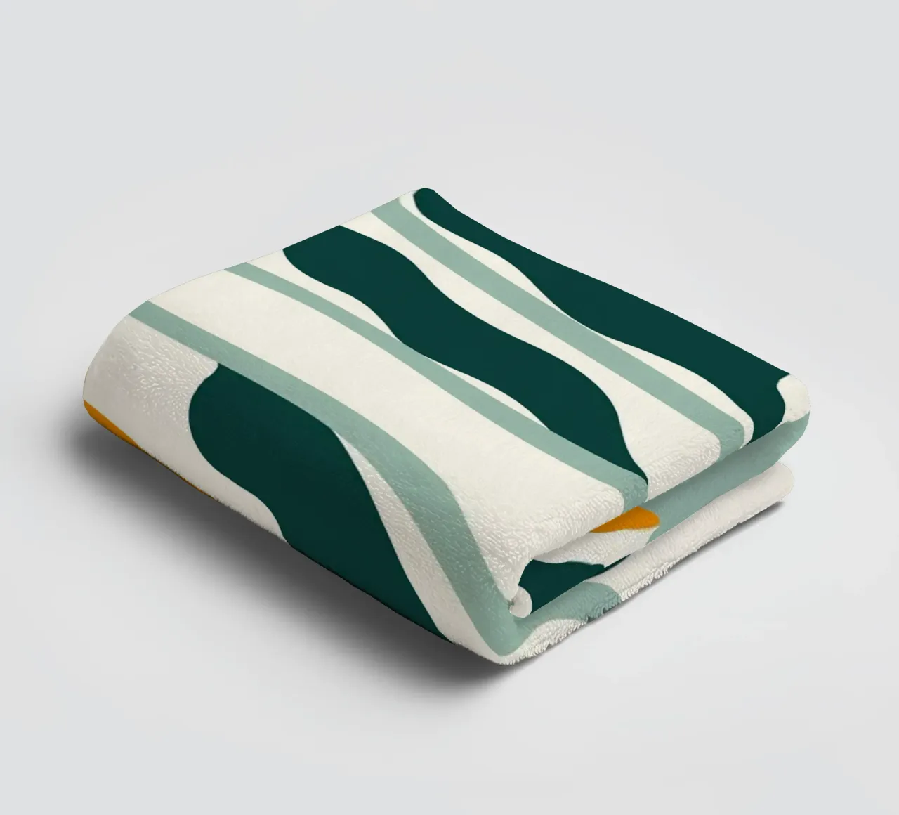 Mid-Century Modern Floral - Marimekko Style Abstract Art towel by ClubArt
