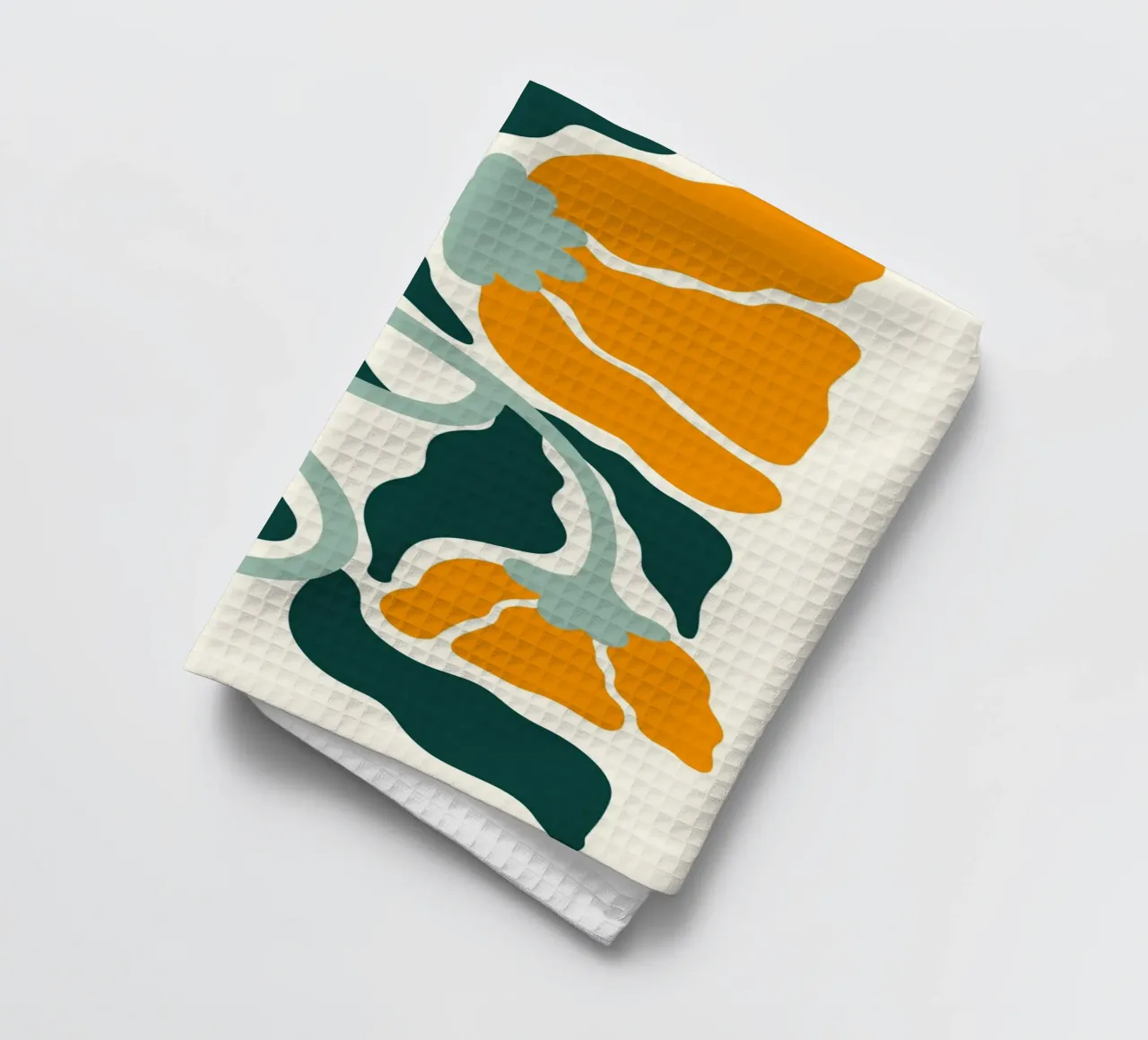Arte astratta in stile Marimekko - Floreale moderno di metà secolo canovaccio da cucina da ClubArt