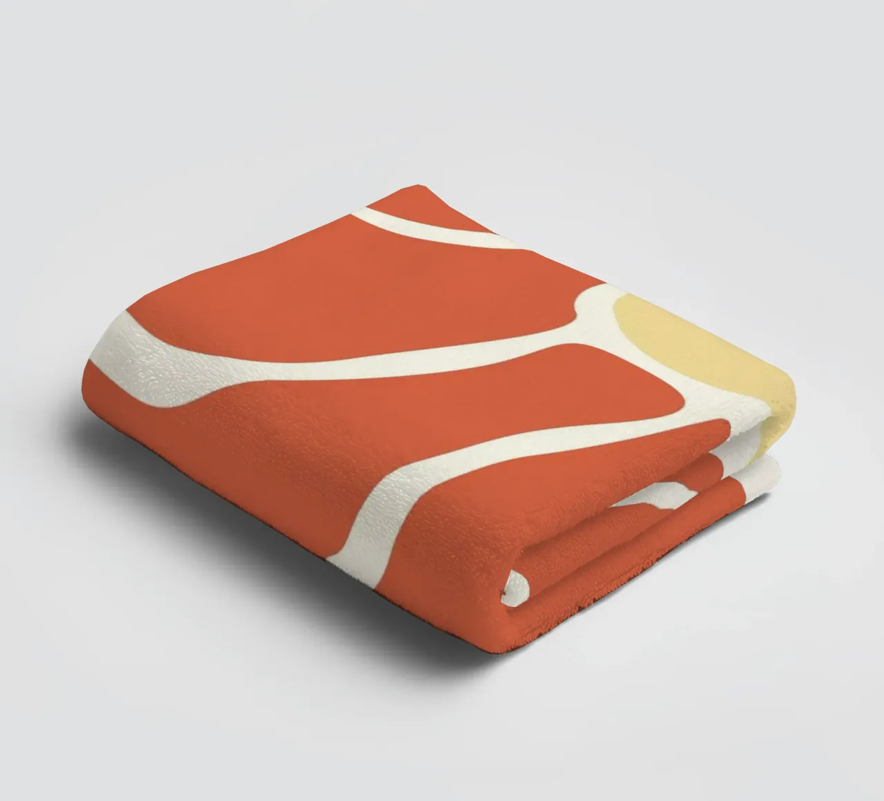 Retro Sunburst Floral - Abstract Minimalist Art Print serviette de bain de ClubArt