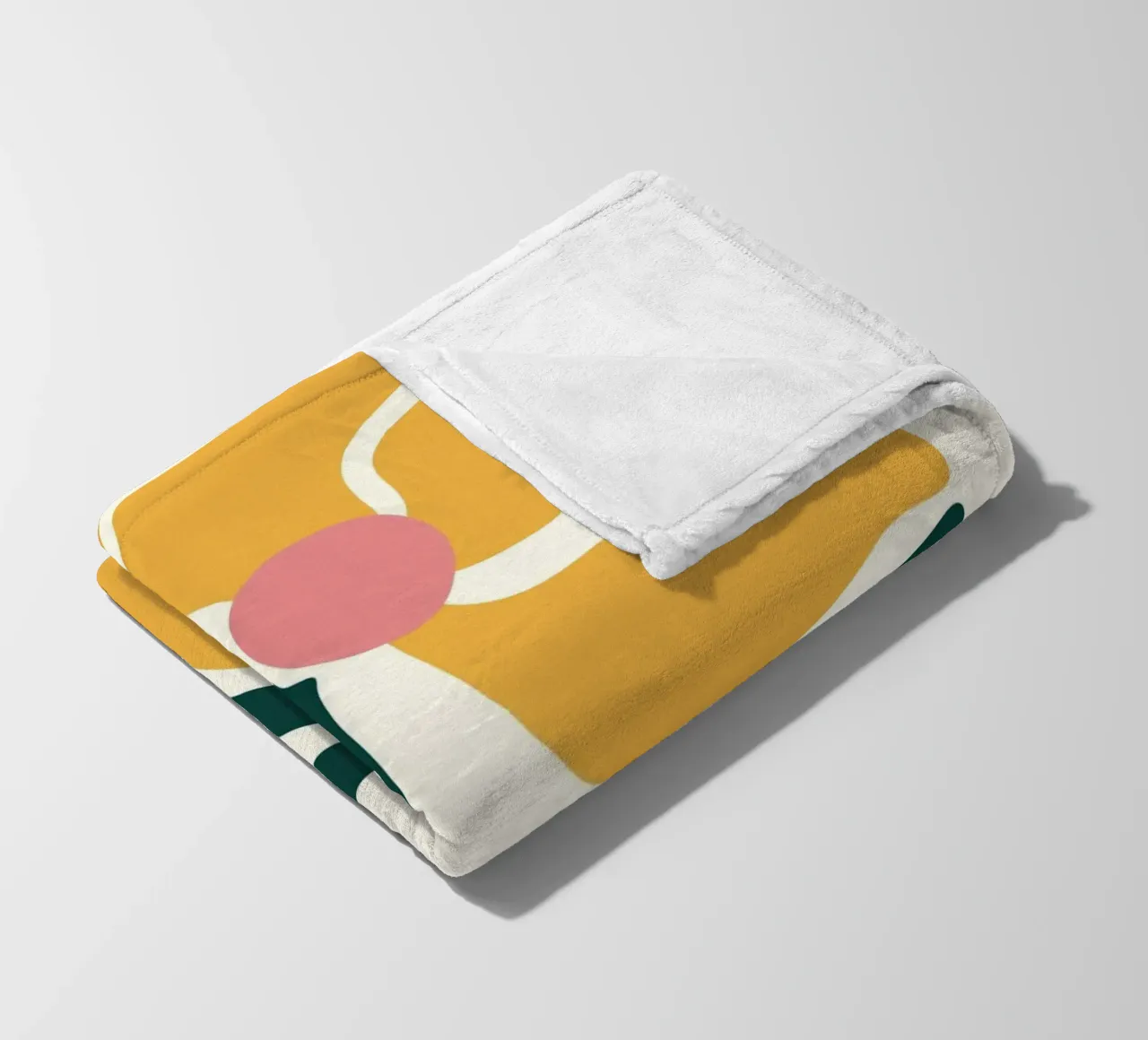 Stampa d'arte ritagliata astratta di ispirazione matissiana - Floreale coperta in pile da ClubArt