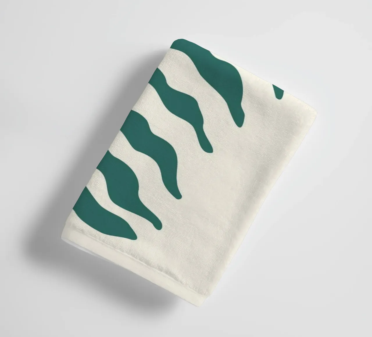Minimalistischer Farnwedel - Botanischer Kunstdruck Handtuch von ClubArt