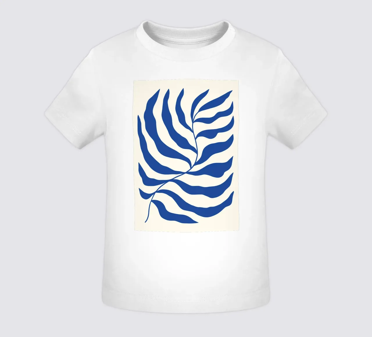 Matisse Blue Algae - Abstract Botanical Cutout Art baby t-shirt by ClubArt