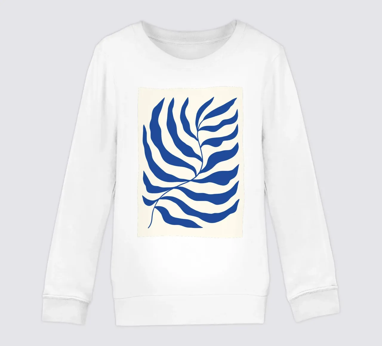 Matisse Algas Azules - Arte Botánico Abstracto Recortable sudadera para niño de ClubArt