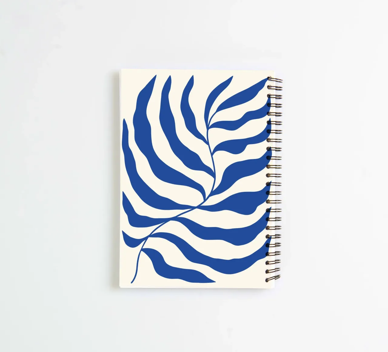 Matisse Blue Algae - Abstract Botanical Cutout Art spiral notebook by ClubArt