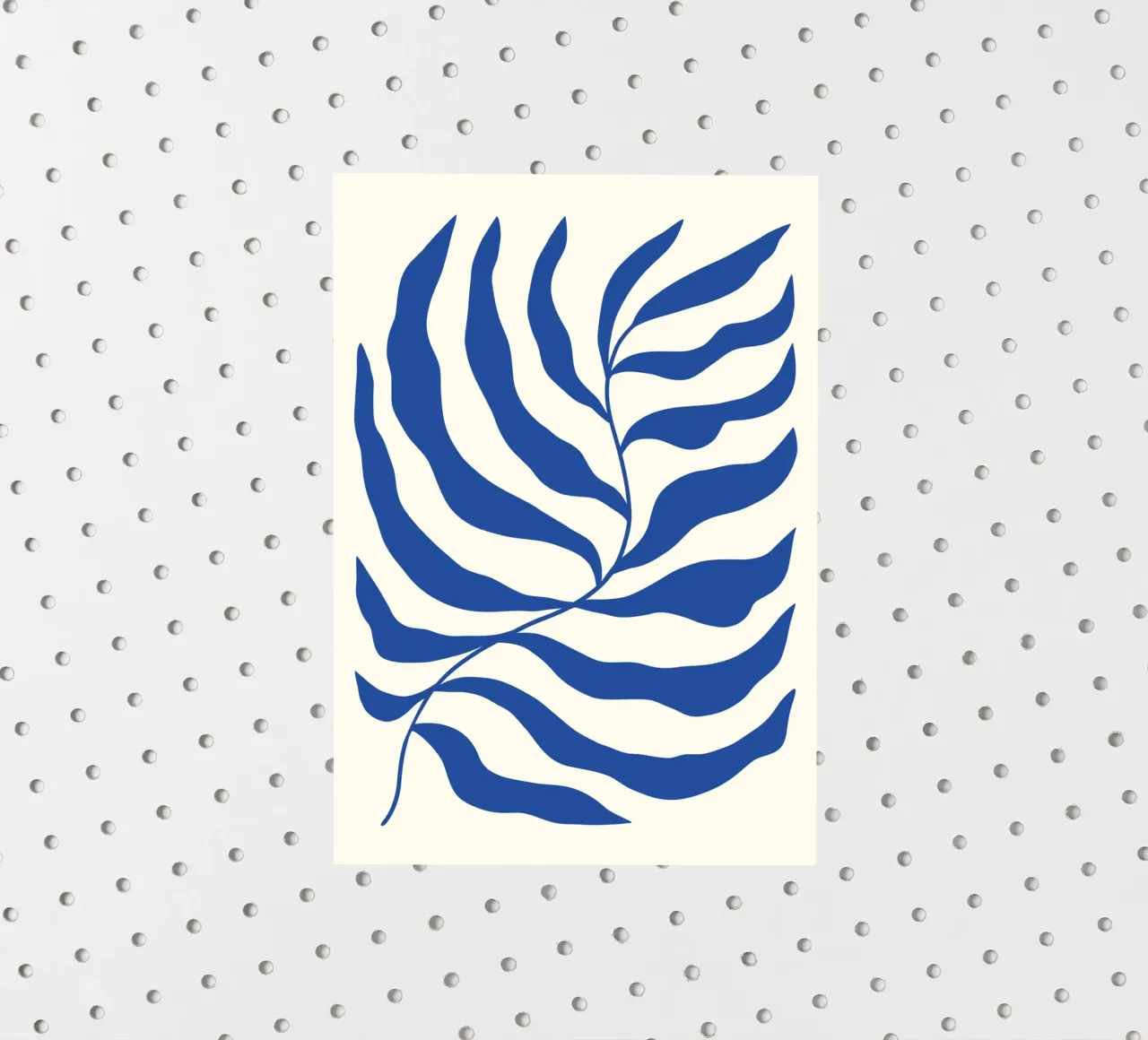 Matisse Blue Algae - Abstract Botanical Cutout Art sticker by ClubArt
