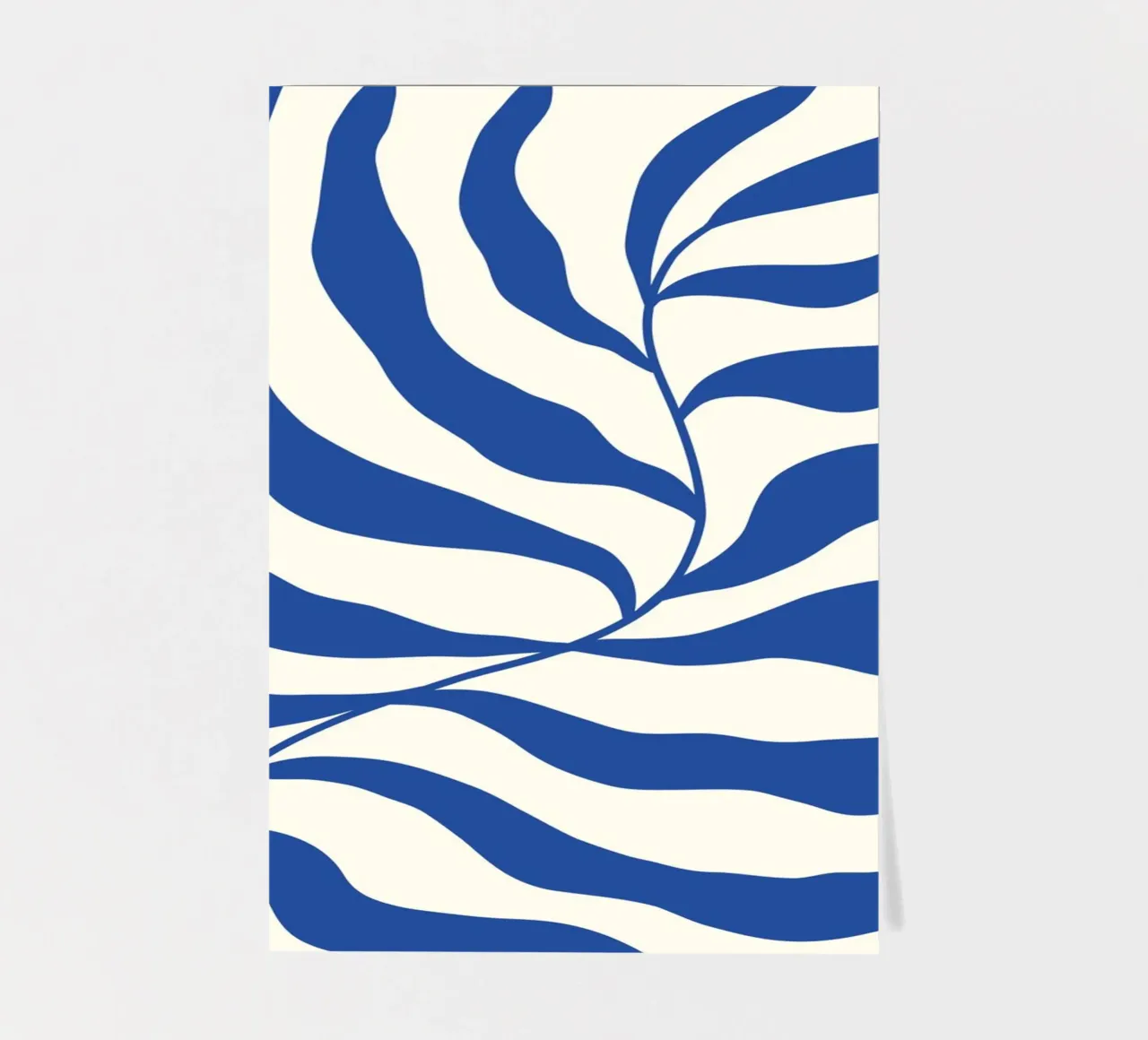 Matisse Blue Algae - Abstract Botanical Cutout Art sticker sheet by ClubArt