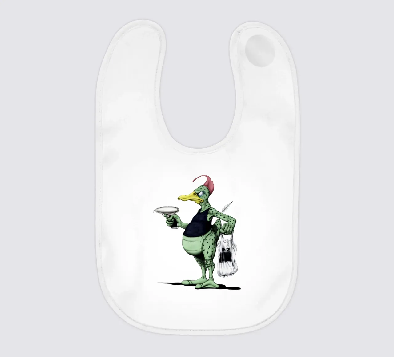 Space Duck (Wordless) bavaglino da Rob Art | Illustration