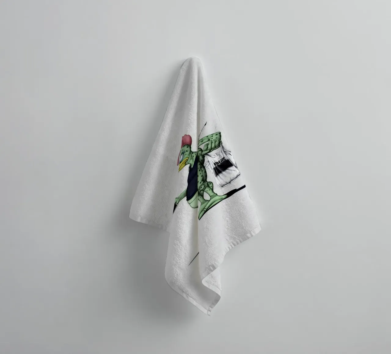 Space Duck (Wordless) asciugamano da bagno da Rob Art | Illustration