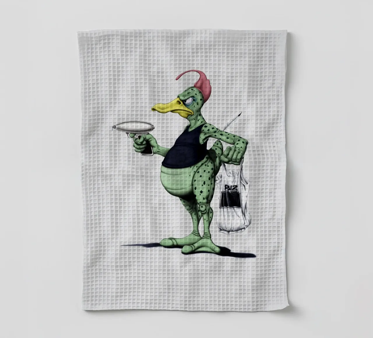 Space Duck (Wordless) canovaccio da cucina da Rob Art | Illustration
