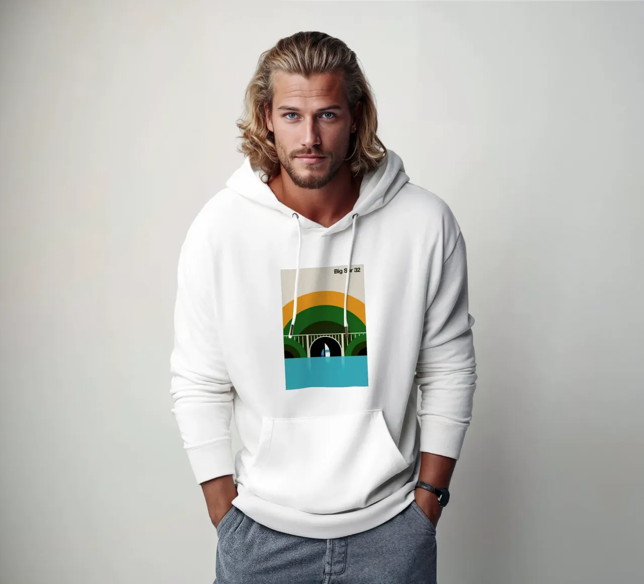 Big Sur 32 felpa con cappuccio da Bo Lundberg