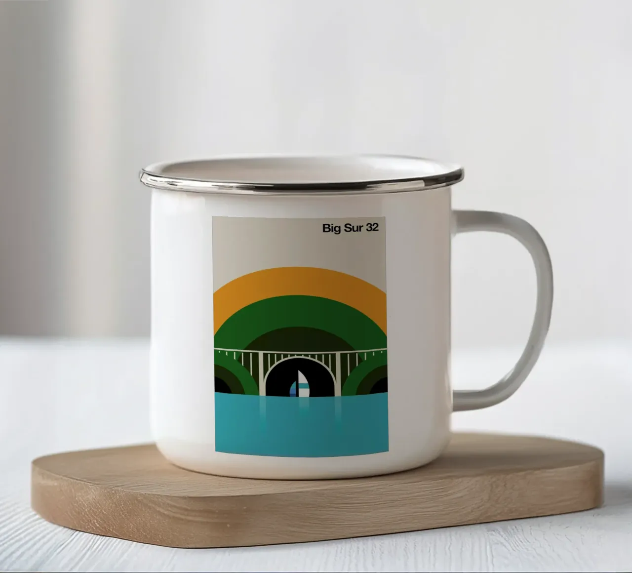 Big Sur 32 tazza in smalto da Bo Lundberg