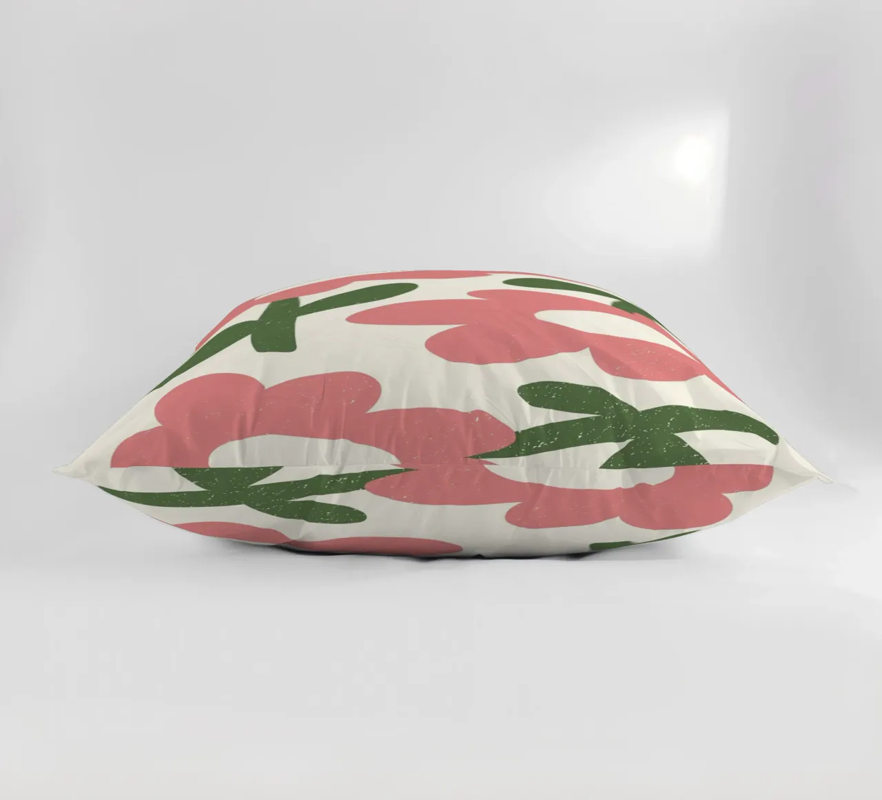 Playful Pink Blooms - Abstract Textured Floral Art decorative cushion by ClubArt